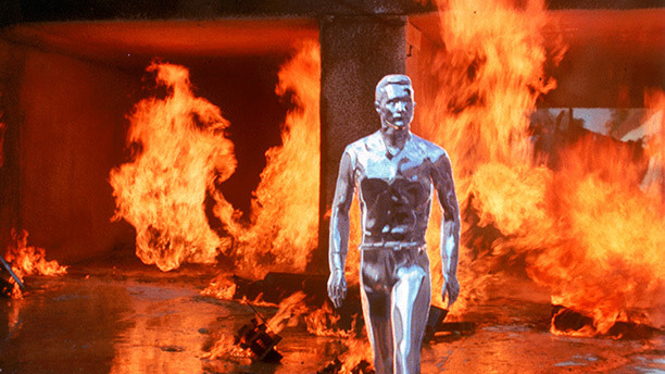 Digital effects had only barely been invented when James Cameron decided to meld practical effects and the new tech, and made his sequel bad guy a CGI...