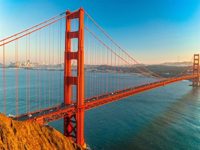 The Golden Gate Bridge is a suspension bridge spanning the Golden Gate, the strait between San Francisco and Marin County to the north. The Golden Gat...