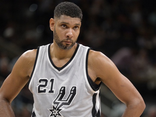 Career playoff stats: 21.9 PPG, 12.0 RPG, 2.4 BPG<br /><br />Accolades: 4 NBA titles, 3 Finals MVPs, 2 reg. season MVPs<br /><br />Tim Duncan is ...