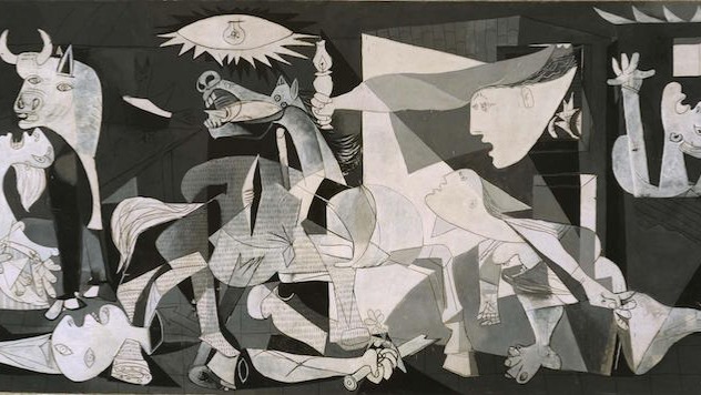 Picasso's most famous work dates from 1937 and presents the tragedy of war in an effort to draw attention to the bombing of Guernica (a Basque town) b...