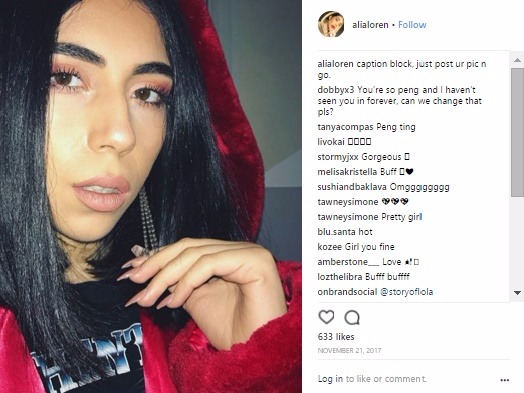 Alia Loren is a Rinse FM radio presenter and activist. She often uses her Instagram to raise awareness of social and political problems such as immigr...