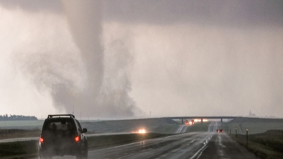 Tornadoes are violent, rotating columns of air which can blow at speeds between 50 and 300 mph, and possibly higher. Tornadoes can occur one at a time...