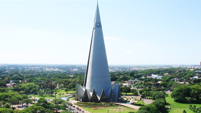 Catedral Basílica Menor Nossa Senhora da Glória is a Roman Catholic cathedral located in downtown Maringá, Paraná, Brazil,...