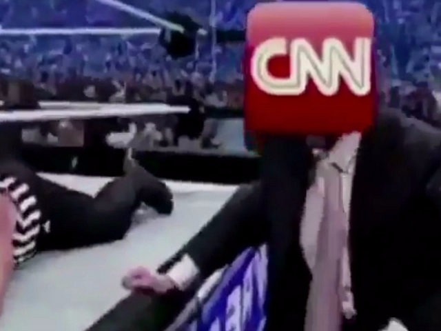 The head of Trump’s opponent has been replaced with the CNN logo. The mainstream media immediately erupted into an uproar, accusing Trump of inc...