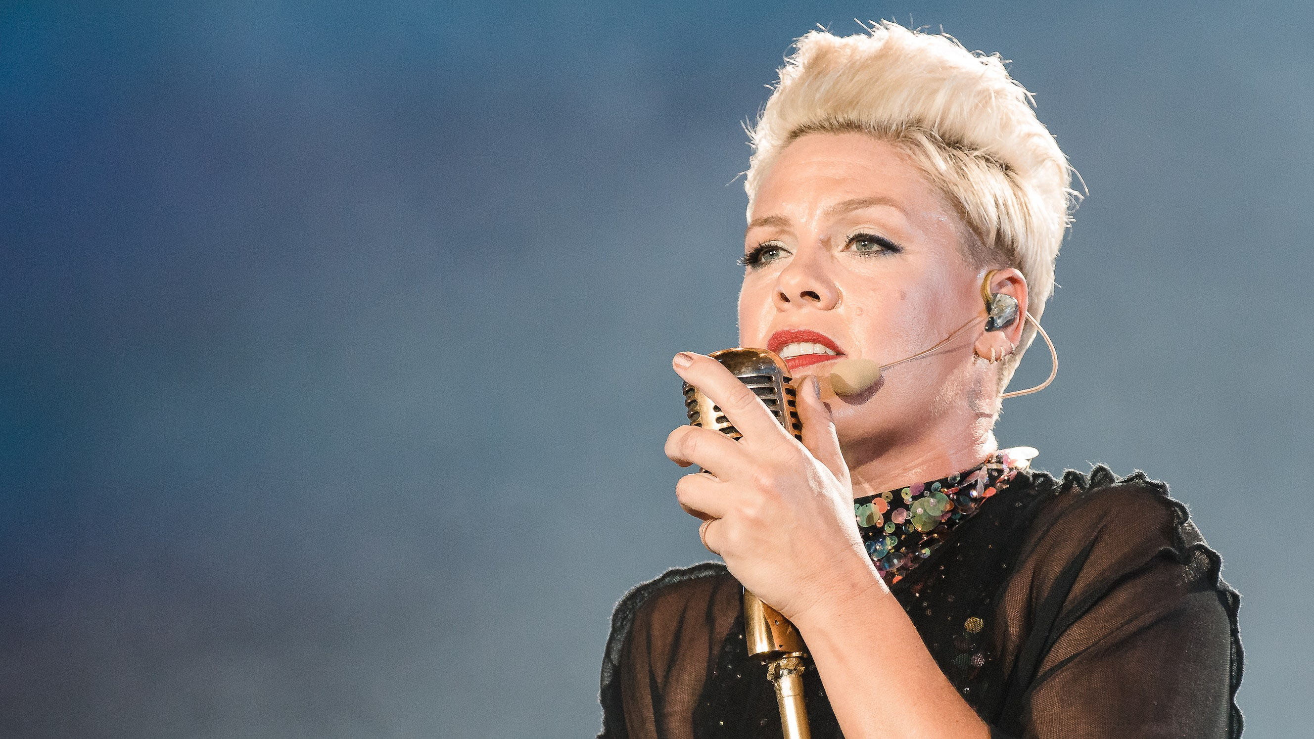 Alecia Beth Moore (born September 8, 1979), known professionally as Pink (stylized as P!nk), is an American singer and songwriter. She was originally ...